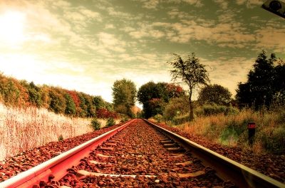 Nature Other rails Clouds Creative Green landskape locomotive nature photography Railroad sky sun sunset traintra 125350 detail thumb